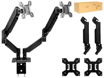 Настольный кронштейн Smart Case M252D, для двух мониторов 13–32 дюйма, алюминиевый сплав, черный
