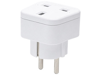 Переходник сетевой UK-EU, 13A, 250V, 3250W