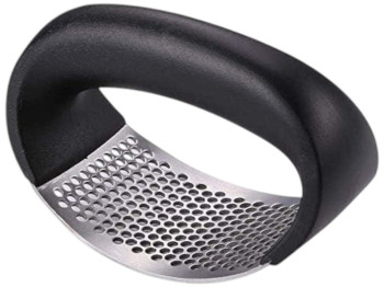 Пресс-измельчитель для чеснока, нержавеющая сталь, пластик, цвет черный