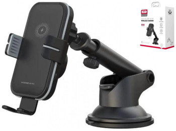 Автодержатель XO WX027 Wireless 15W Цвет Черный