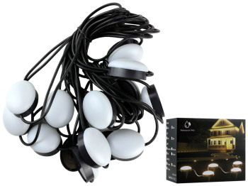 Садовая RGB Гирлянда DX-23013-5050-15P-Solar, цвет черный