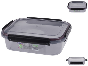 Контейнер универсальный Ал-Пластик Limited line прямоугольный, 1,5л, черный