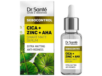Сыворотка для лица Dr.Sante Sebocontrol, с AHA‑кислотами, цинком и центеллой, 30мл