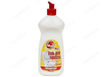 Гель для мытья унитаза Five Лимон, 500мл