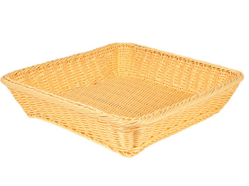 Корзина плетеная Simple Weave, полиротанг, квадратная, 35×35 см