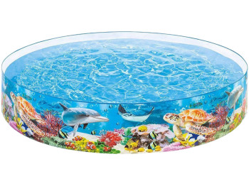 Бассейн детский каркасный Коралловый риф. Intex 58472
