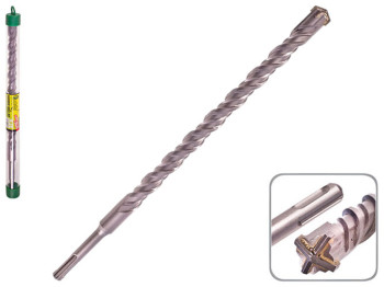 Бур по бетону SDS-plus S4, Quadro Alloid, 1,8x31см