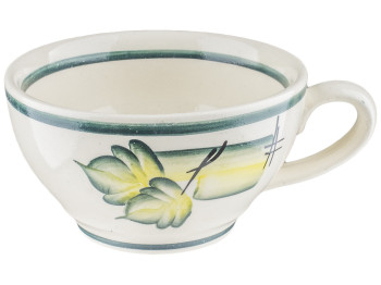 Чашка чайна з малюнком Осінь керамічна 340мл (зелена)