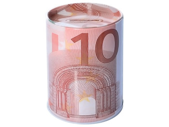 Скарбничка-банка залізна 10 євро, 7,5x10,5см