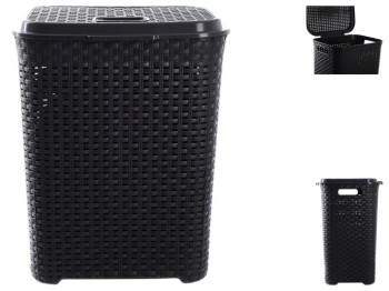 Корзина для белья Violet House Роттанг Antrasit, 45л, 8690070086466