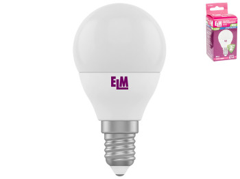 Лампа світлодіодна куля ELM Led 18-0083 G45 4W цоколь-Е14-маленький, холодне біле світло