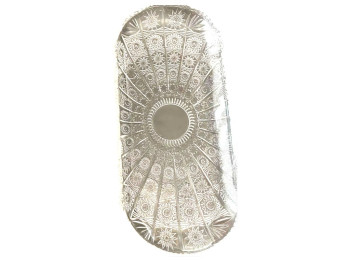 Страва для сервірування скляна Helios Старлайт, колір прозорий, 33.5×15.2 см.