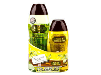Подарочный набор Natural collection (шампунь с экстр. бамбука + гель для душа "Дыня")