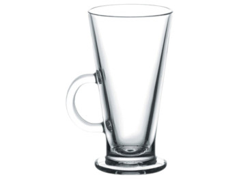 Чашка для латте Pasabahce Pub, 265 мл, скло, колір прозорий