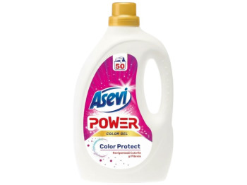 Гель для стирки цветного белья Asevi Power Color Protect, концентрированный, 50 циклов, 2,5л