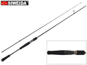 Спінінг штекерний Siweida "Wisdom" карбон, 7 кілець, 2-секційний 2,4м 5-20г