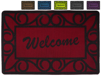 Коврик придверный Wellcome 50x80см