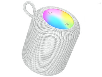 Колонка Hoco HC30, 5Вт, Bluetooth 5.4, 1800mAh, Type-C, пластик, текстиль, 105×105×125мм, цвет серый