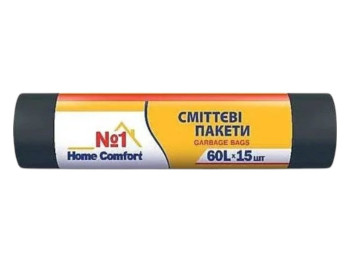 Пакеты для мусора Home Comfort, 60л, 15шт