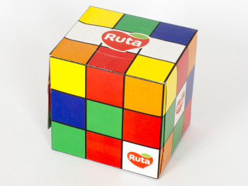 Серветки косметичні "Ruta Home" "Кубик-рубик" двошарові 80шт 20x21см