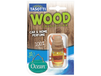 Освежитель воздуха на зеркало Tasotti Wood пробковый Ocean 7мл