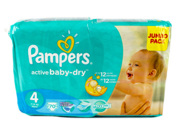 Подгузники Pampers "Active Baby-Dry Maxi" (7-14 кг) 70шт