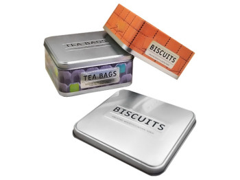 Банка металева для зберігання 15х15х7см