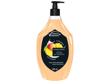 Гель-смузи для душа Energy of Vitamins Mango & Pineapple, 800мл