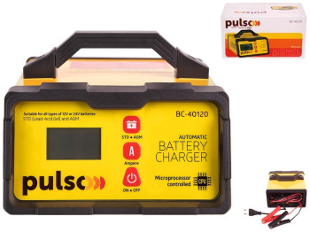 Зарядное устройство PULSO BC-40120 12&24V/2-5-10A/5-190AHR/LCD/Импульсный