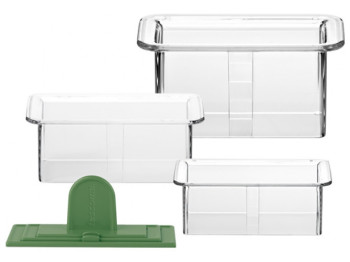 Формочки для додання стравам форми прямокутника PRESTO FoodStyle (ціна за набір 3шт) 75647