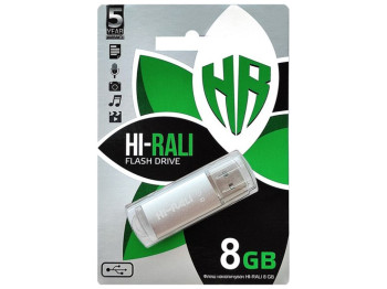 USB флеш-накопичувач Hi-Rali Rocket 8gb, Сталевий
