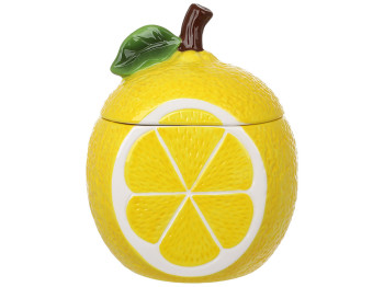 Банка для хранения Lemon керамическая желтая 700 мл
