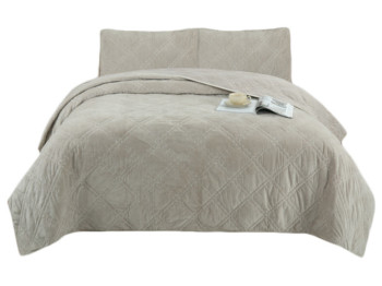 Покрывало Soho Velvet Vip Romb Ivory, 220x240см, 6900069923255