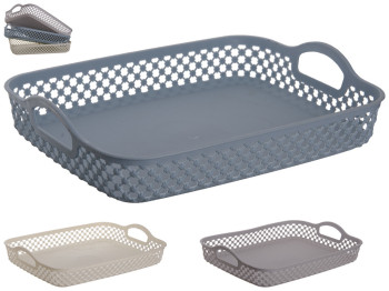 Корзинка ажурная с ручками XL 25,2х22,6х6,5см