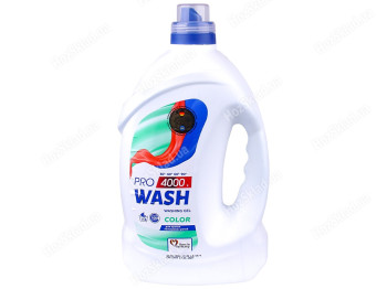 Гель для стирки цветных вещей Pro Wash Color, 4л