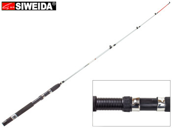 Спінінг штекерний Siweida "Crocodile" скловолокно, 4 кільця, 1-секційний 1,5м 80-150г