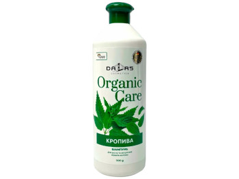 Шампунь для волосся Dalas Organic Care Кропива, без силіконів та парабенів, 900мл