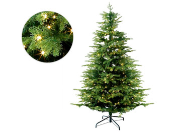 Елка искусственная Аврора, 228см, 3024 ветки, 600 LED, свет - тёплый белый