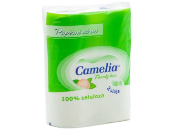 Полотенца бумажные Camelia Family Line, 2 слоя, 2 рулона, 100% целлюлоза, цвет белый