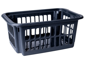 Корзина пластиковая, 47х31х20см, 30л (цвет гранит) 122076