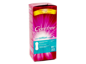 Прокладки ежедневные Carefree "Cotton extract" 2капли 20шт 