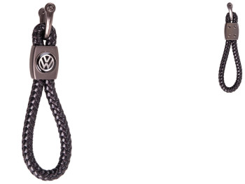 Брелок кожзам плетеный со скобой CN VOLKSWAGEN
