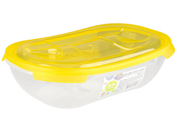 Контейнер универсальный овальный Ал-Пластик №1 бесцветный 500мл