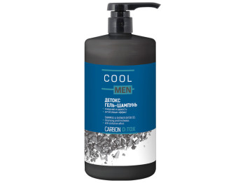 Гель-шампунь детокс Cool Men Detox Carbon очищение и свежесть 1л