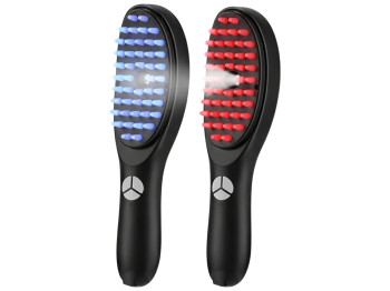 Масажна щітка LED, для шкіри голови, червоне синє світло, акумулятор, 2 види (ціна за 1шт)