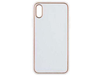 Чохол Leather Gold with Frame without Logo для iPhone X/Xs Колір 13, White
