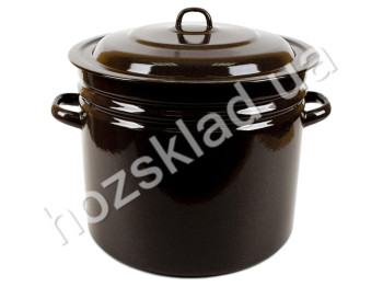 Бак Idilia з кришкою коричневий 40л