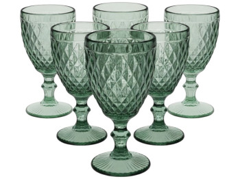 Набор бокалов для вина Аргайл бирюза 320мл (цена за набор 6шт)