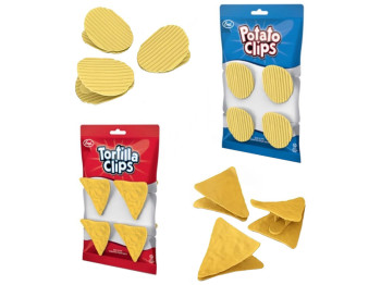 Затиск-кліпса для пакетів Chips, 23х14см (ціна за набір 4шт)