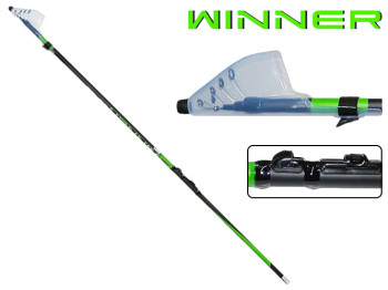 Вудка з кільцями Sams fish "Winner" карбон 6 кілець, 6 секцій, 15-40г 6м